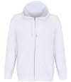 04237 Calipso SOL'S Unisex Calipso Eco Friendly Full Zip Hoodie White colour image
